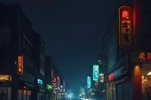 《午夜书店》深夜亮灯的橱窗封面画面